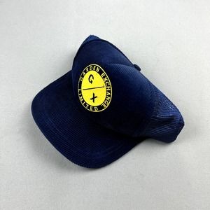 Vintage Hawaii Snapback Trucker Hat Adult Blue Garden Exchange Limited Corduroy